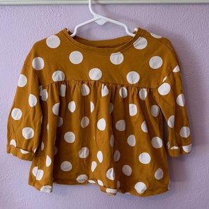 Old Navy Toddler Girl’s Polka Dot Mid-sleeve Top